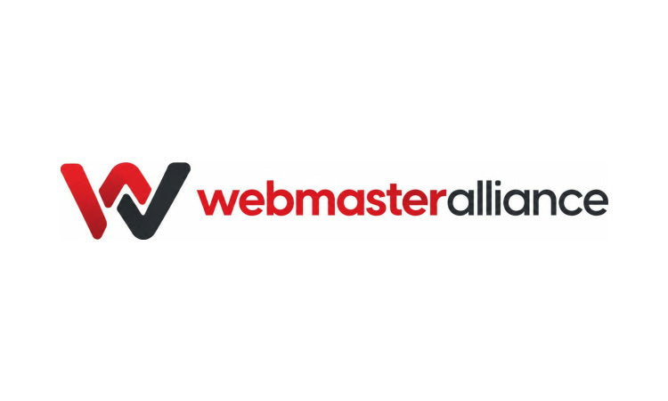 YetiDomains WebmasterAlliance.com domain name logo image, featuring the WebmasterAlliance branding and logo design.