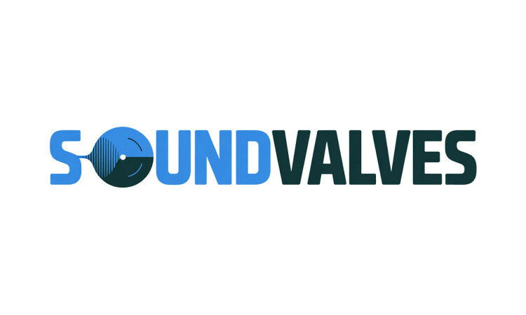 YetiDomains SoundValves.com logo featuring the brand name and domain name in a modern design.