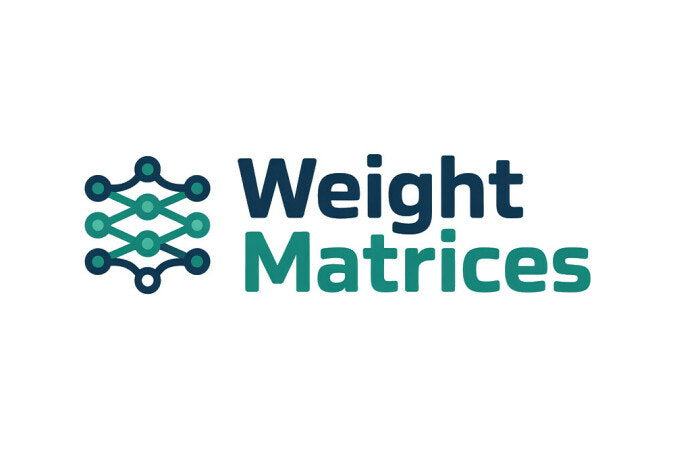 YetiDomains WeightMatrices.com domain name logo featuring the brand's logo and a sleek design.