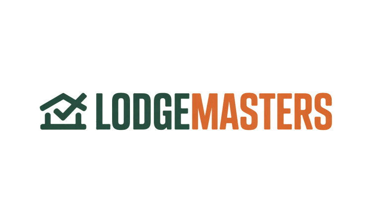 YetiDomains LodgeMasters.com domain name logo, featuring the brand's logo image with modern design elements.