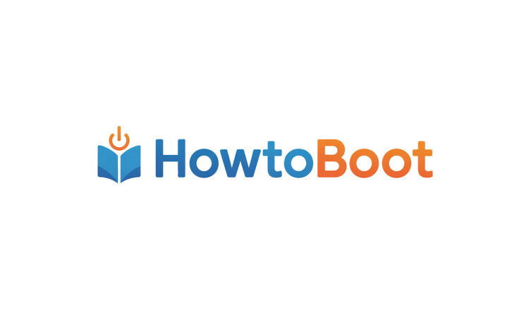 YetiDomains logo for HowToBoot.com domain name, featuring a modern design and branding elements.