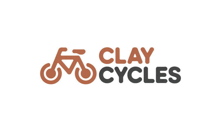 YetiDomains ClayCycles.com domain name logo featuring a modern design with the ClayCycles branding and logo image.