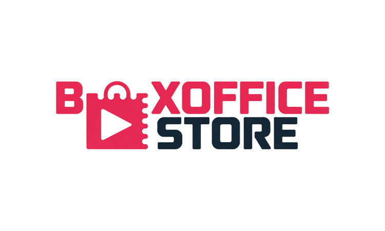 YetiDomains BoxOfficeStore.com domain name logo image, black text on white background with stylized design.