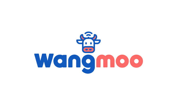 YetiDomains WangMoo.com domain name logo image with stylized text and modern design elements