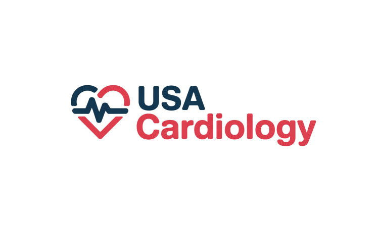 YetiDomains logo for USACardiology.com domain name, featuring a professional medical and cardiology-themed design.