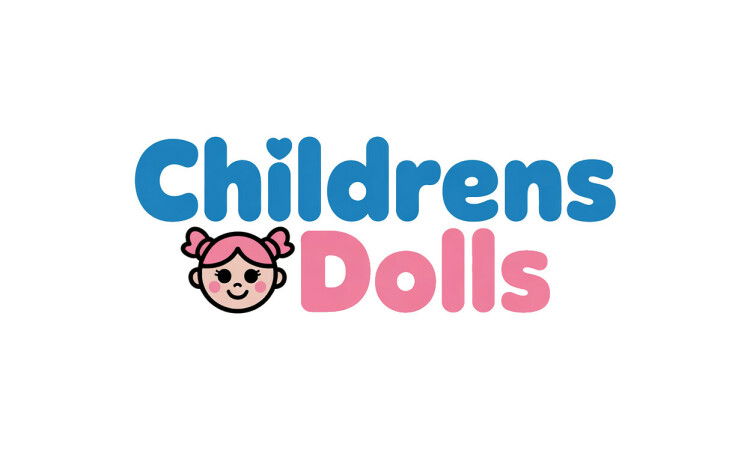 YetiDomains logo for ChildrensDolls.com domain name with colorful, playful design and child-friendly theme.
