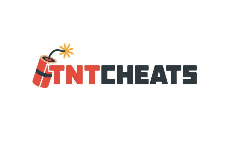 YetiDomains logo for TNTCheats.com domain name, featuring a sleek design with modern typography and branding elements.