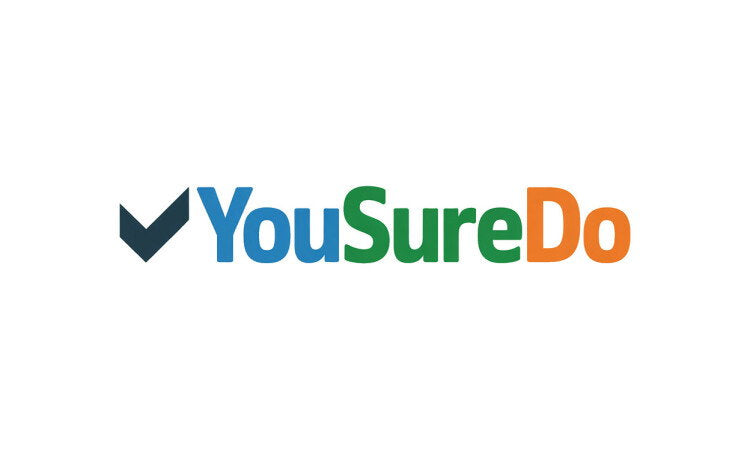 YetiDomains logo for YouSureDo.com domain name with a modern design and bold text on a white background.