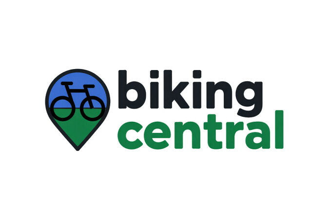 YetiDomains BikingCentral.com domain logo featuring the BikingCentral brand name and logo design.