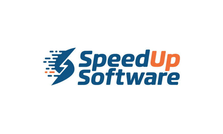 YetiDomains SpeedUpSoftware.com domain name logo on a white background, representing the SpeedUpSoftware.com brand and website.