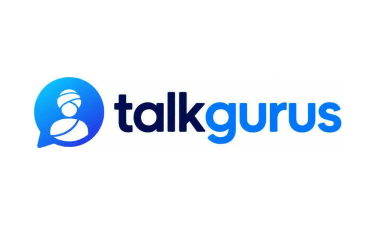 YetiDomains TalkGurus.com domain logo with the text "TalkGurus" on a clean background.