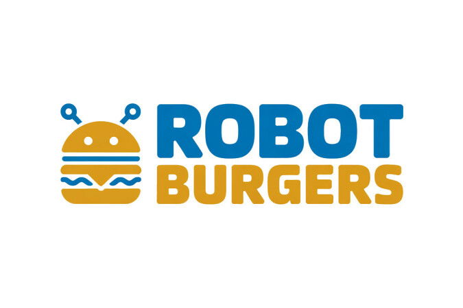 YetiDomains RobotBurgers.com domain name logo featuring modern text and graphic design representing the RobotBurgers brand.