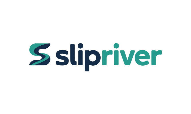 YetiDomains SlipRiver.com domain name logo with stylish text and design elements representing the brand.