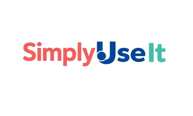 YetiDomains SimplyUseIt.com domain name logo with stylized text on a plain background.