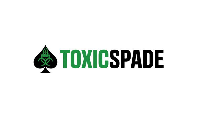 YetiDomains ToxicSpade.com domain name logo featuring the ToxicSpade branding and logo design.