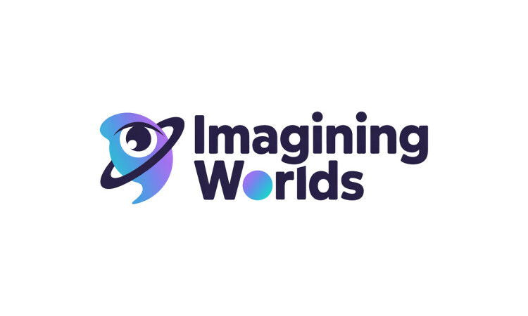 YetiDomains logo for ImaginingWorlds.com domain name, featuring a creative design with vibrant colors and modern typography.