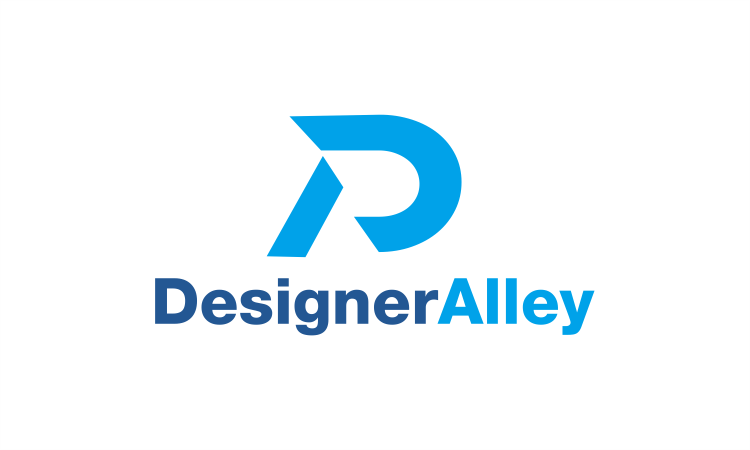 YetiDomains domain name "DesignerAlley.com" displayed on a digital screen with a sleek, modern design.