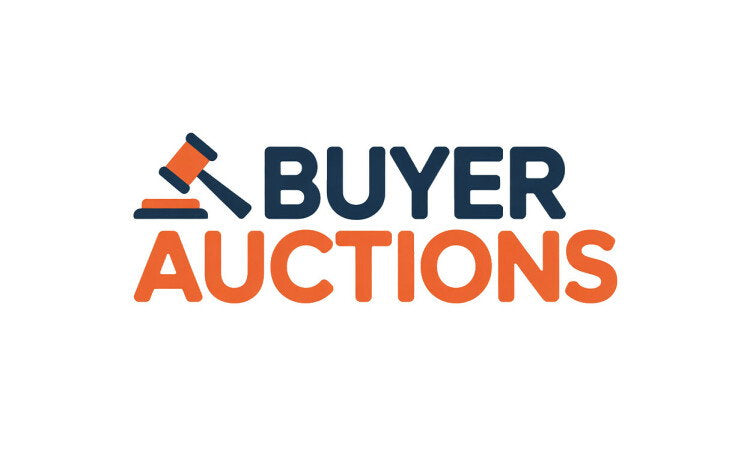 YetiDomains BuyerAuctions.com domain name logo with the text "BuyerAuctions" on a white background.