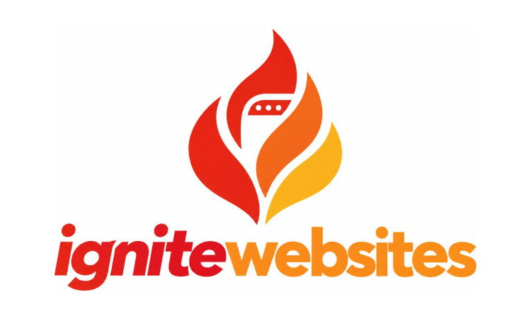 YetiDomains IgniteWebsites.com domain name logo image with stylized text and brand branding elements.