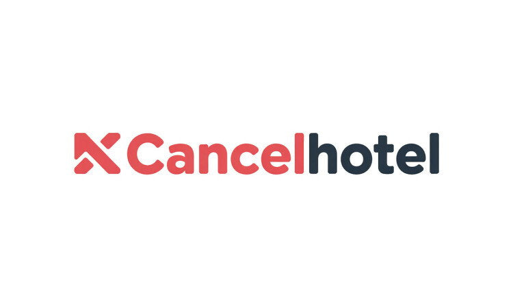 YetiDomains CancelHotel.com domain name logo, featuring the CancelHotel.com brand with a professional logo design.