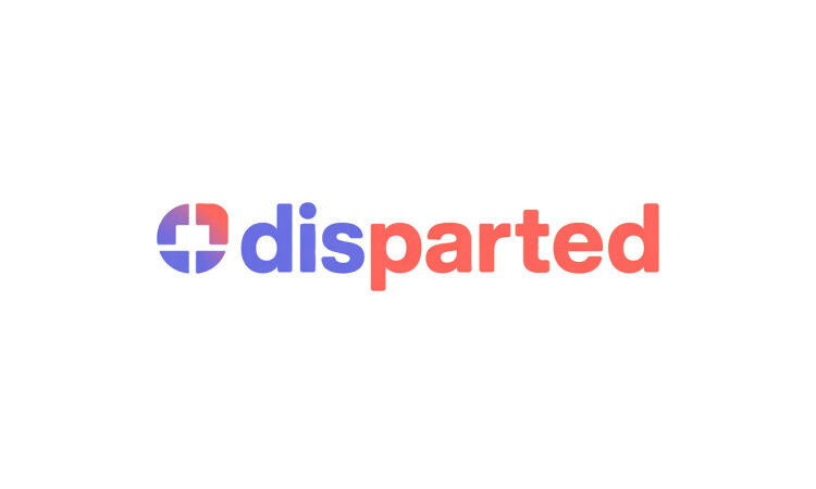 YetiDomains Disparted.com domain name logo image, featuring the brand's logo and branding elements for the domain marketplace.