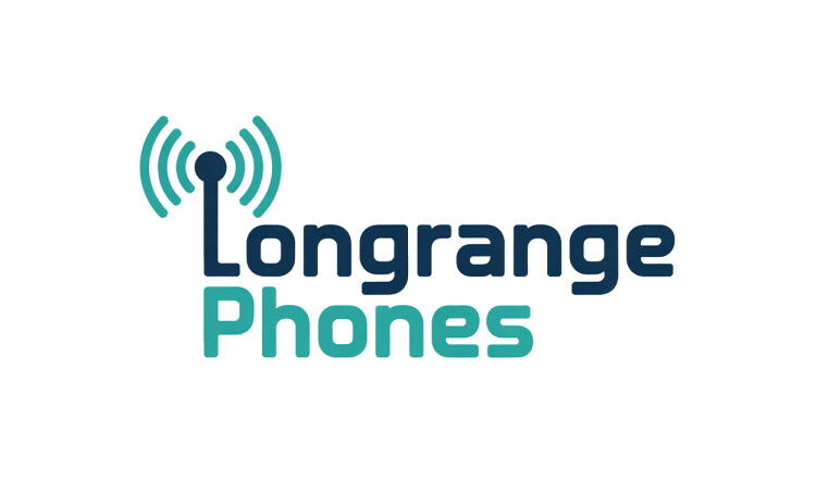 YetiDomains LongRangePhones.com domain name logo with a sleek design and modern typography.
