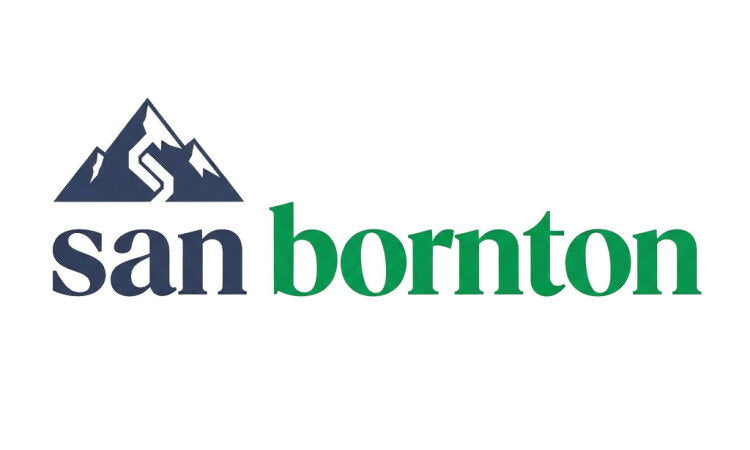YetiDomains Sanbornton.com domain name logo with stylized text and branding elements in a professional design