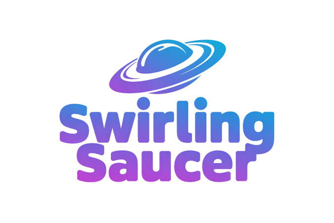 YetiDomains SwirlingSaucer.com domain logo with swirling design and company branding.