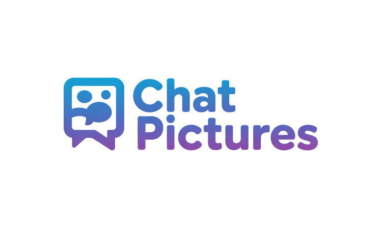 YetiDomains logo for ChatPictures.com domain name, featuring a modern design with colorful chat-related graphics.