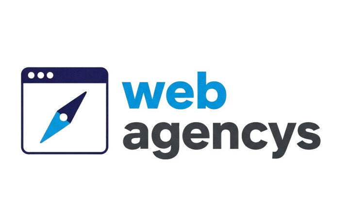 YetiDomains WebAgencys.com domain name logo featuring the WebAgencys brand text on a professional design background