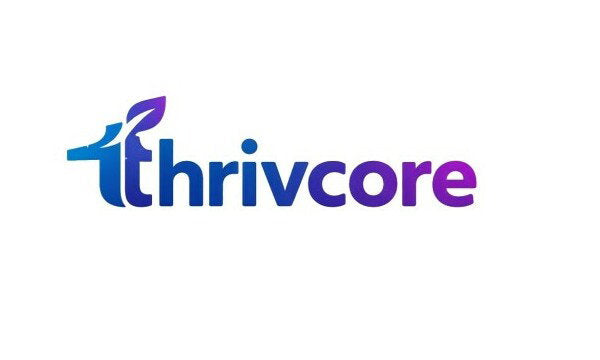 YetiDomains ThrivCore.com domain name logo with sleek design and modern branding elements.