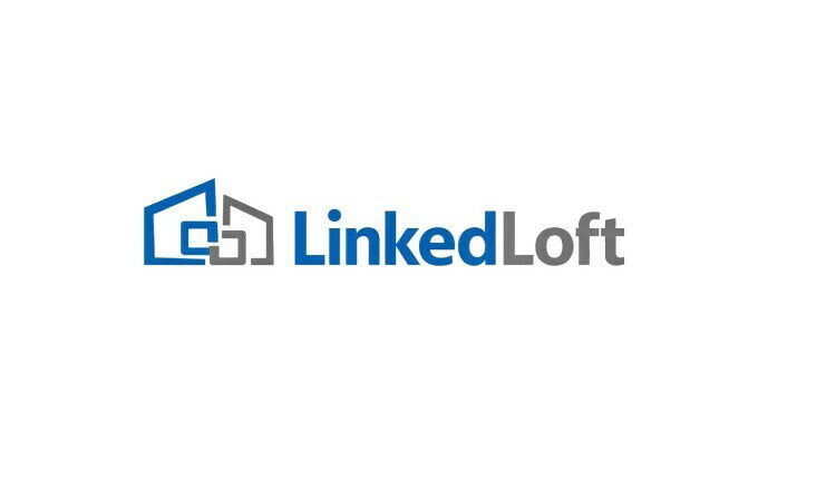 YetiDomains LinkedLoft.com domain name logo with text and branding elements on a white background.