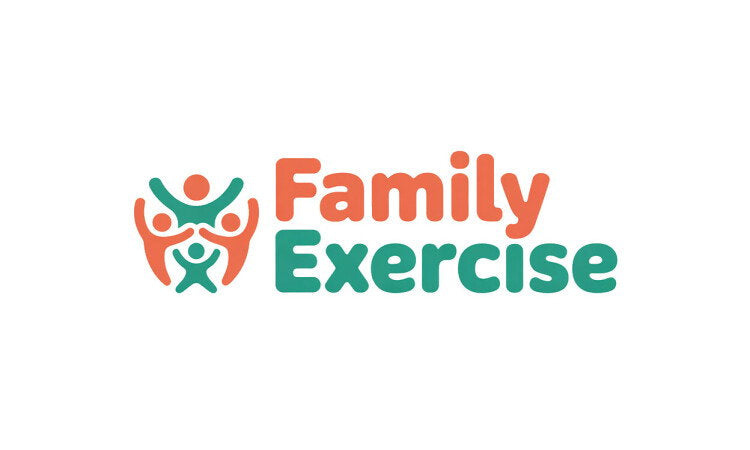 YetiDomains logo for FamilyExercise.com domain name, featuring a clean design with fitness and family themes.