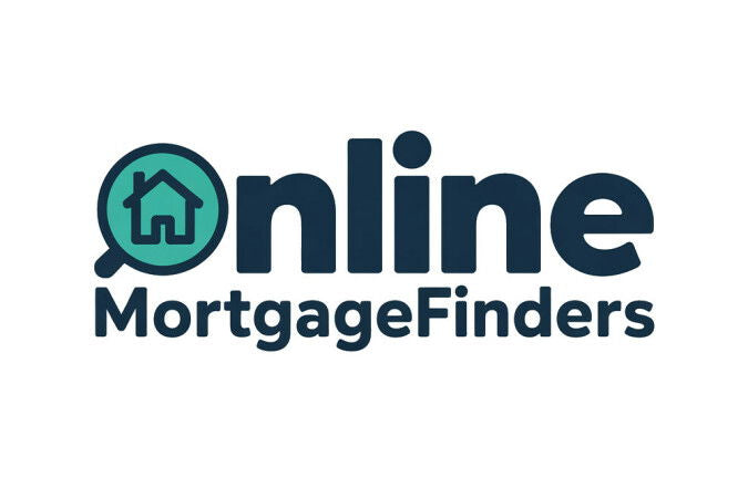 YetiDomains logo for OnlineMortgageFinders.com domain name, featuring modern text and branding elements.