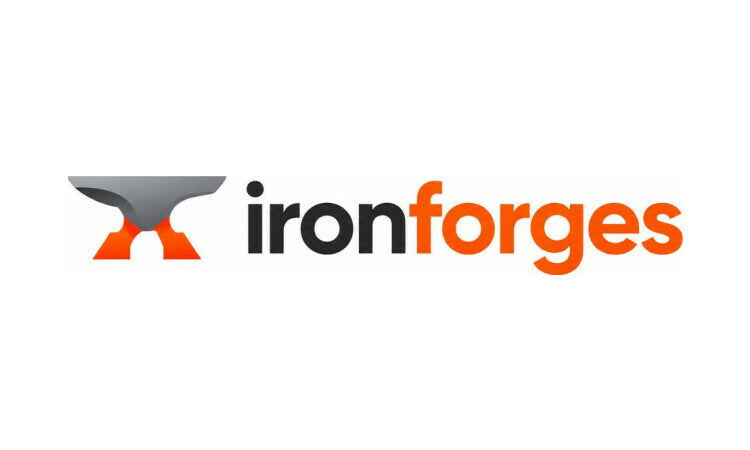 YetiDomains IronForges.com domain name logo featuring the brand's stylized logo and text on a clean background.