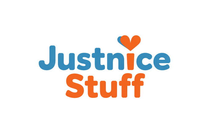YetiDomains logo for JustNiceStuff.com domain name, featuring a clean design and brand branding on a white background.