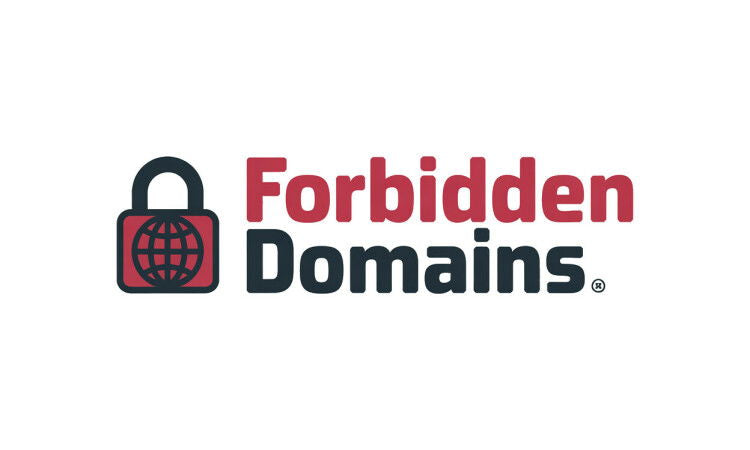 YetiDomains ForbiddenDomains.com logo featuring the website name in bold text on a clean background