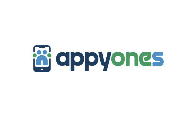YetiDomains logo for AppyOnes.com domain name with modern design and branding elements.