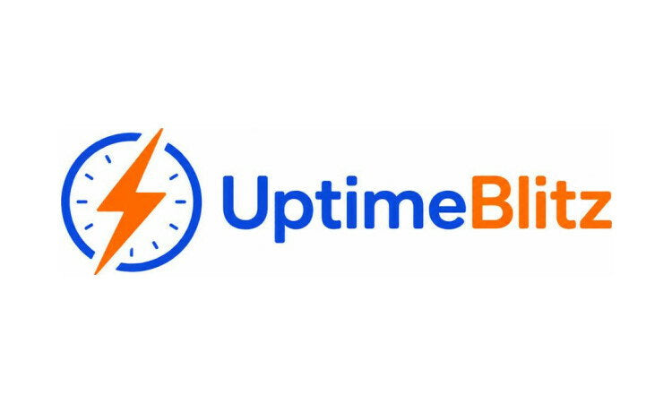 YetiDomains UptimeBlitz.com domain name logo with text and branding elements