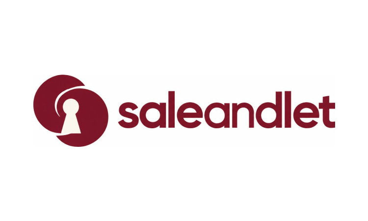 YetiDomains logo for SaleAndLet.com domain name with modern design and branding elements.