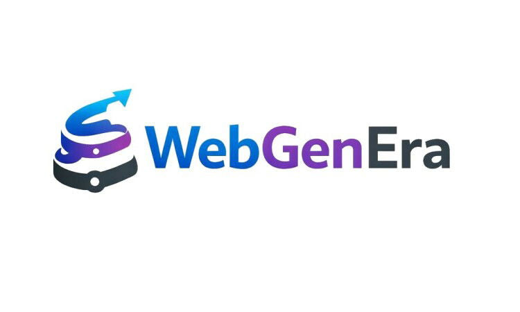 YetiDomains WebGenera.com domain name logo, featuring a modern design with the WebGenera branding and logo image.