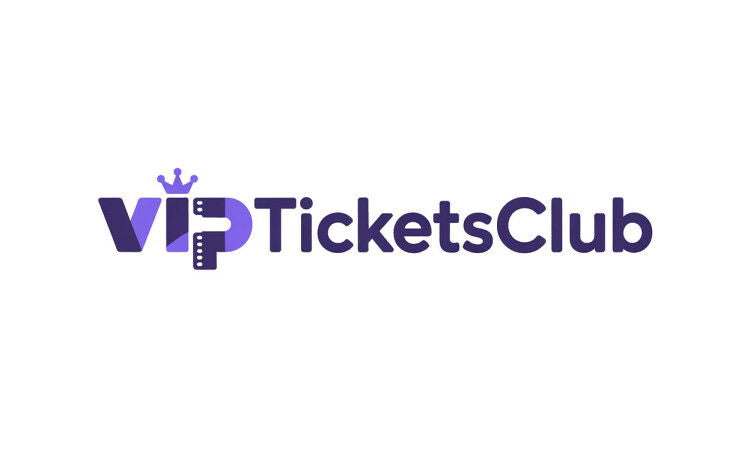 YetiDomains VIPTicketsClub.com domain name logo, featuring the VIPTicketsClub branding and logo design.