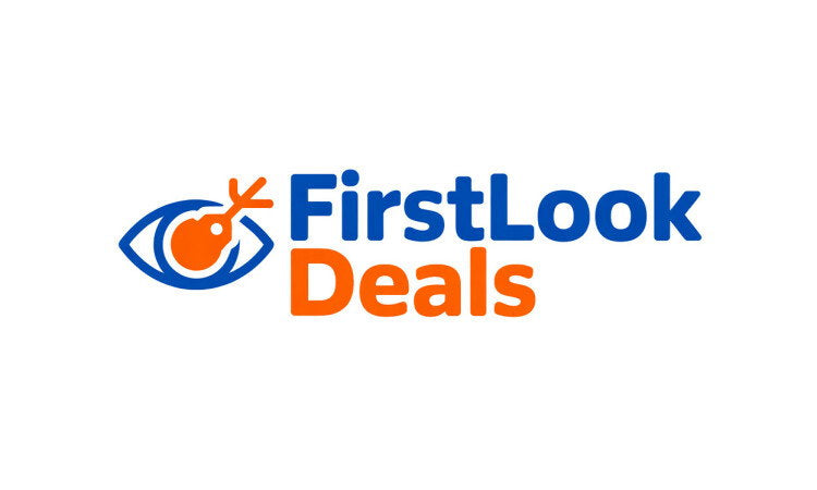 YetiDomains FirstLookDeals.com domain name logo featuring the brand's modern design and text on a white background