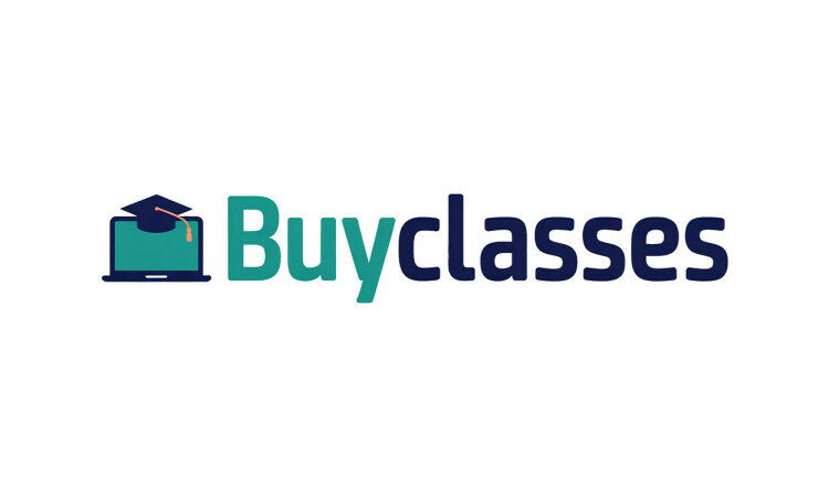 YetiDomains BuyClasses.com domain name logo with a clean design and modern font on a white background.
