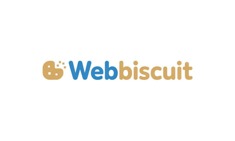 YetiDomains WebBiscuit.com domain name logo image featuring the WebBiscuit.com logo on a white background