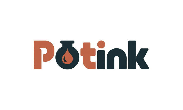 YetiDomains PotInk.com domain name logo featuring stylized text on a clean background