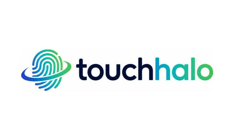 YetiDomains TouchHalo.com domain name logo featuring a sleek design and modern font on a white background.