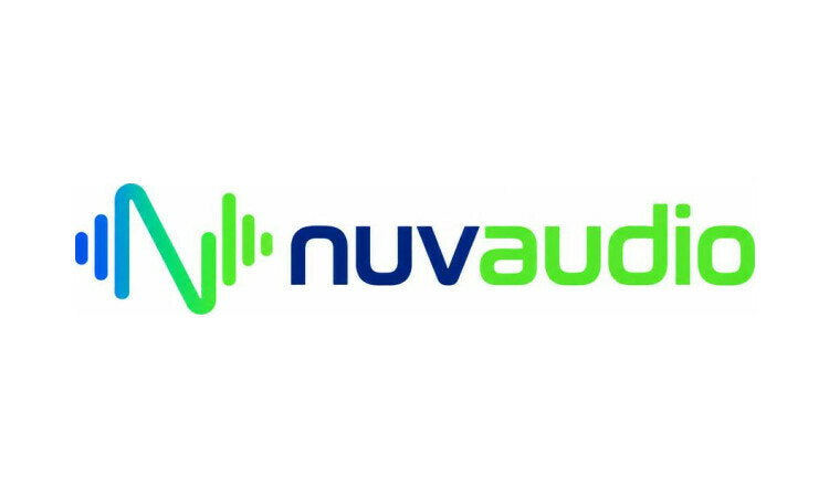 YetiDomains NuvAudio.com domain name logo image with the NuvAudio brand name displayed.