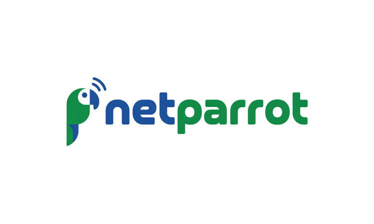 YetiDomains logo featuring NetParrot.com domain name with colorful parrot graphic and modern design.