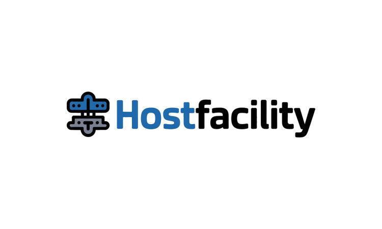 YetiDomains HostFacility.com domain name logo image featuring the HostFacility branding and logo design.